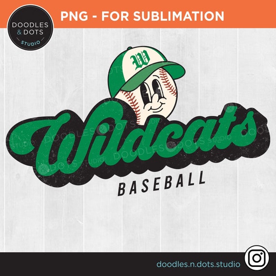 Wildcats Baseball png | Wildcats Sublimation | Retro Baseball png | Vintage Baseball png | Wildcats Baseball Mascot | Wildcats shirt png