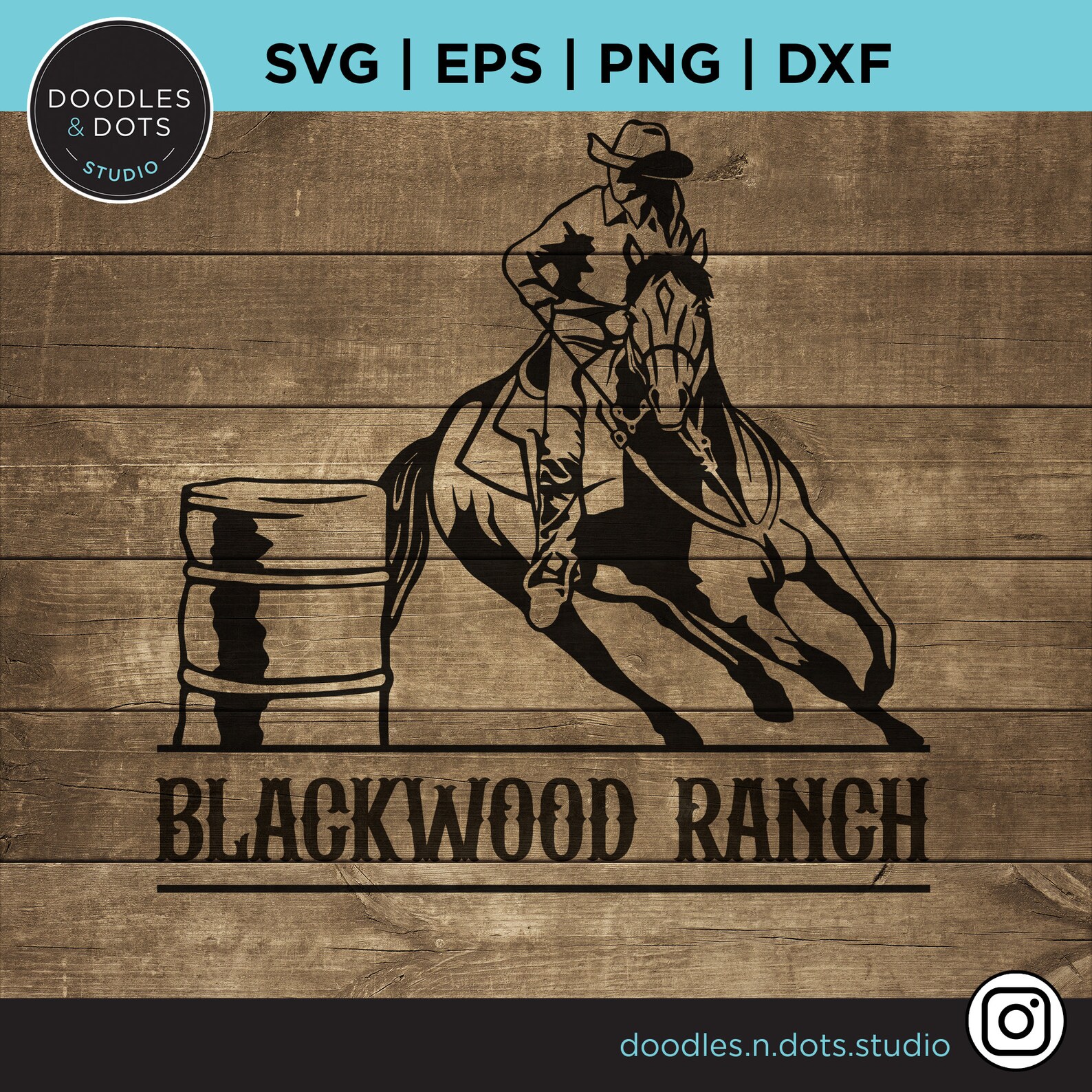Barrel Racing Magazine Logo Barrel Racer SVG, Barrel Racing Split Monogram, Barrel Racing Png With ...
