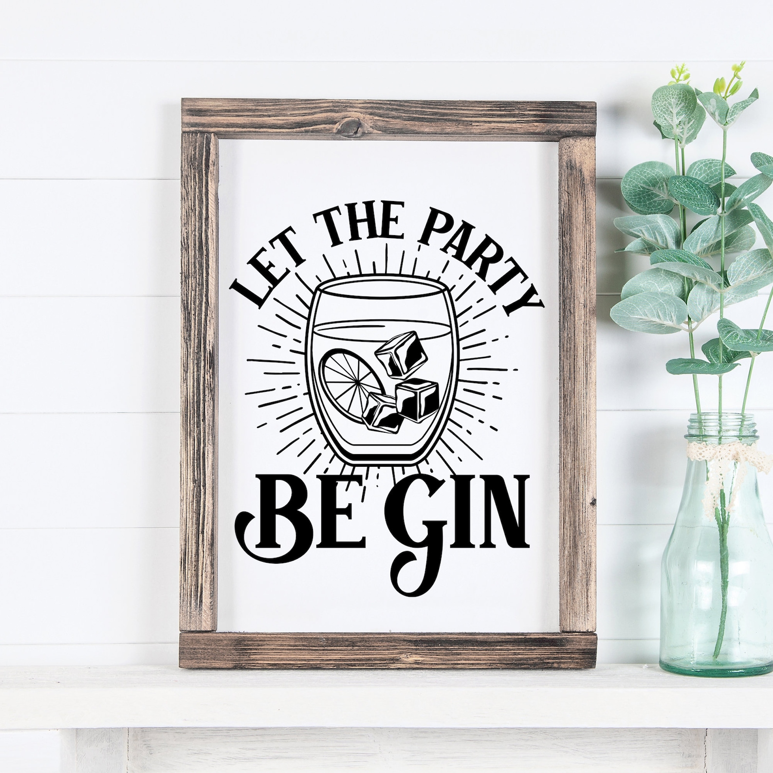 Gin svg Let the Party be Gin Gin and Tonic Gin Club Etsy