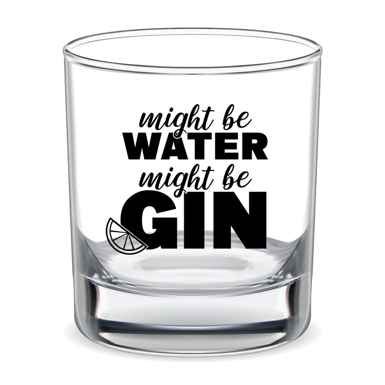 Gin Liebhaber svg Gin und Tonic Spruch Kann Wasser sein Etsy