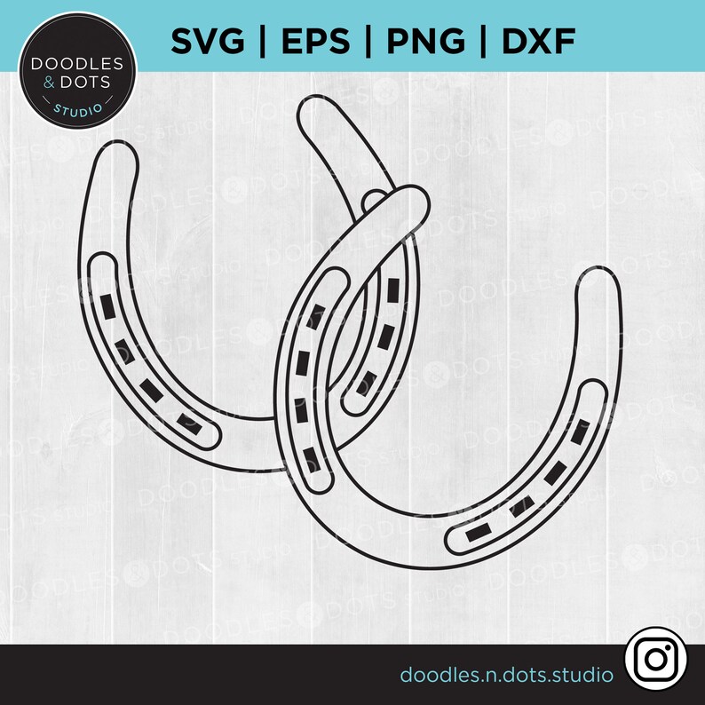 Horseshoes SVG Crossed Horseshoes Svg Horse Shoe Clipart Etsy