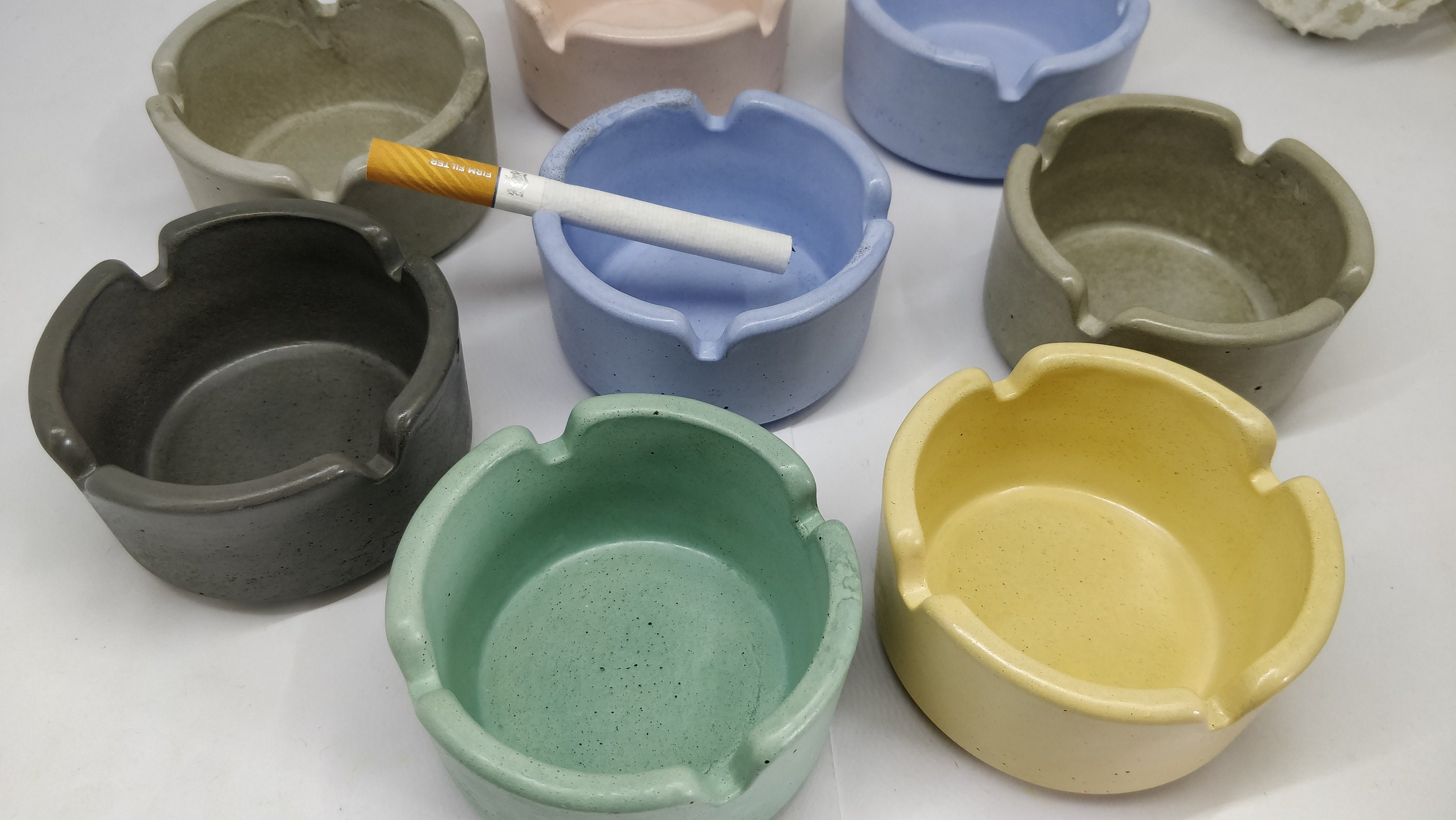 Small ashtray / concrete ashtray / outdoor ashtray/ small Etsy