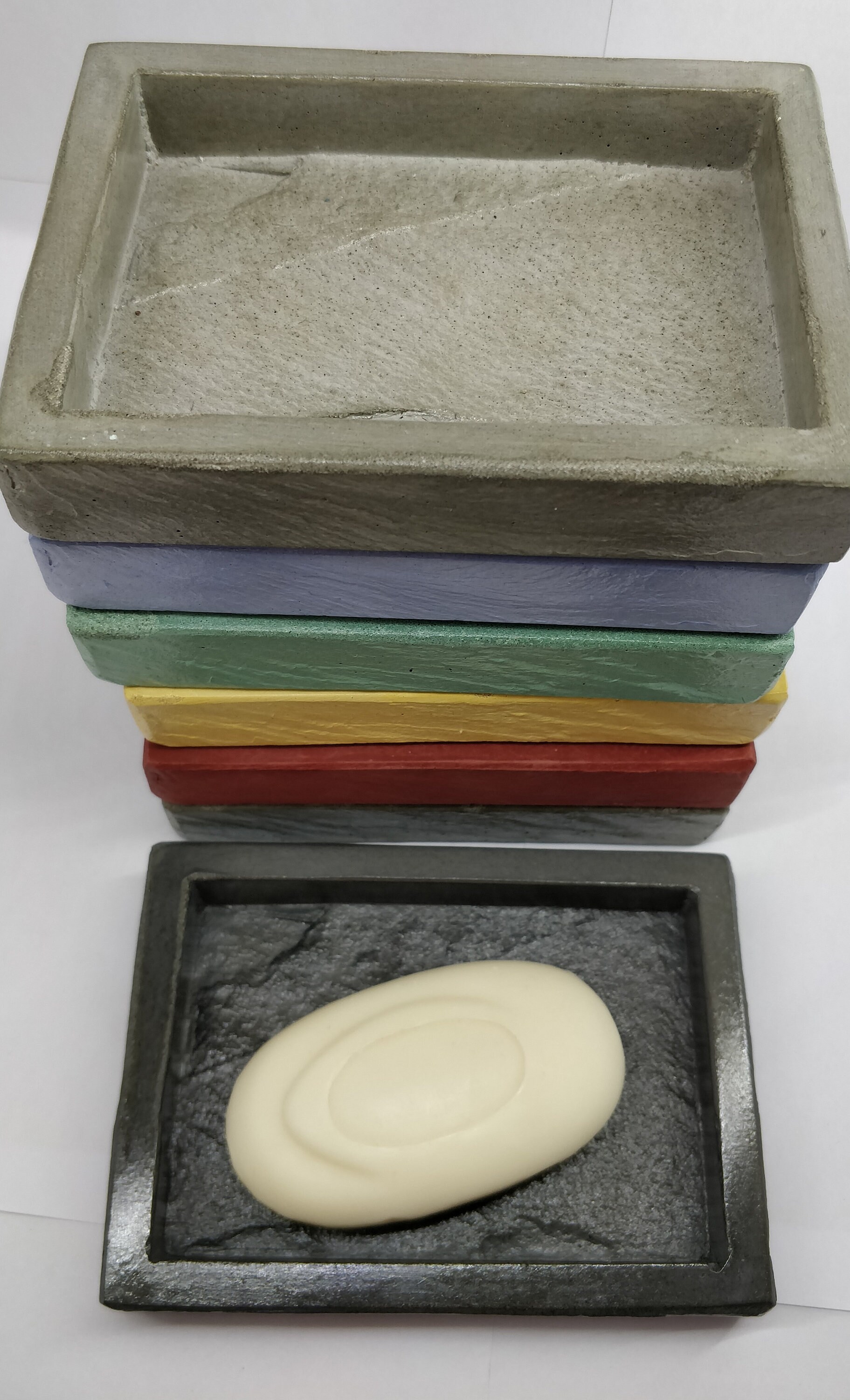 Concrete soap dish / style stone / monochrome/soap holder / Etsy