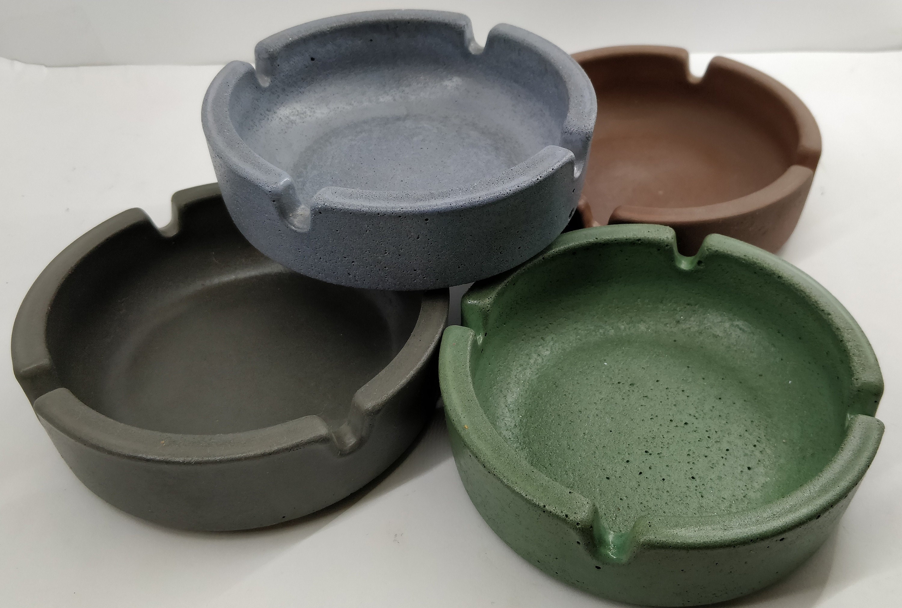 Ashtray/ concrete ashtray /outdoor ashtray/ different colors/ Etsy