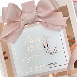 Libro personalizzato per la festa del 18° compleanno, Libro degli ospiti di compleanno, regalo per il 18° compleanno, festa del 18° compleanno, regalo di compleanno, regalo per la festa