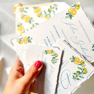Modèle d'invitation de mariage citron, invitation de mariage toscane, invitation de mariage olive, invitation botanique imprimable, mariage italien, mariage rustique