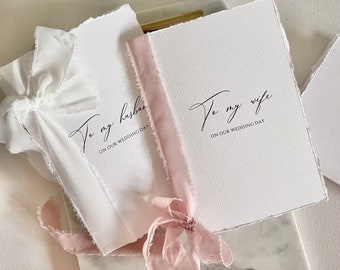 Wedding love letters, Vow Books, to my husband, Personalized Vows, Silk Ribbon, Bridal Shower Gift, Engaged, Wedding Gift, Personalized gift