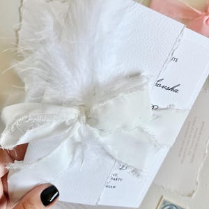 Dossier d'invitation de mariage, modèle d'invitation à une fête de fiançailles, invitation Sweet 16, carte de détail de mariage, sceau de cire personnalisé et fleur séchée