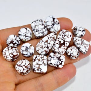 14Pcs 151Cts Natural Wild Horse Jasper Cabochon Gemstone Lot Mixed Shapes For Pendants Handmade Jewelry Supplies 25x10 10x10mm #15354