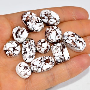 11Pcs 134Cts Natural Brown Wild Horse Jasper Cabochon Gemstone Lot Healing Gemstone Pendants Handmade Jewelry Supplies 20x11 11x11mm #15365
