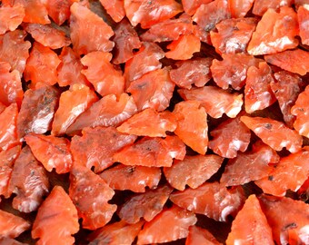Natural Carnelian Arrowhead Gemstone Carving Stone Arrowhead Carnelian Stone For Jewelry Making Arrowhead Gems CC02