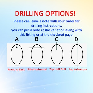 All types Drilled opation Are Avialable