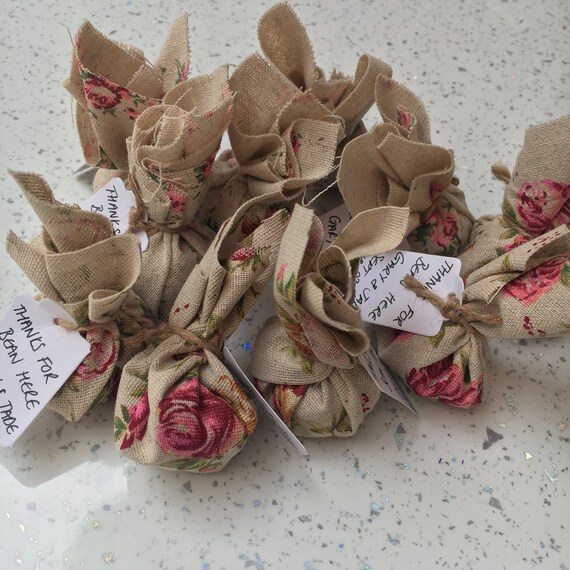 Wedding Favour Handmade Fabric Floral Coffee Etsy
