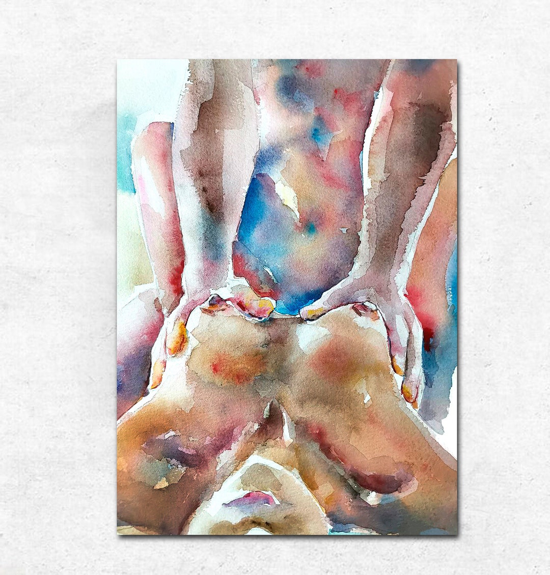 couples painting abstract body｜TikTok Arama