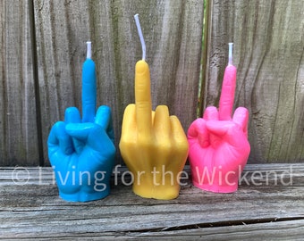 Middle Finger Candle!