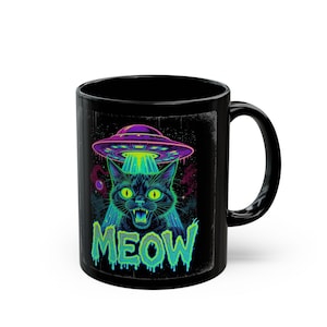 Galactic Cat Coffee Mug: Funny Space Humor, Sci-Fi Gift