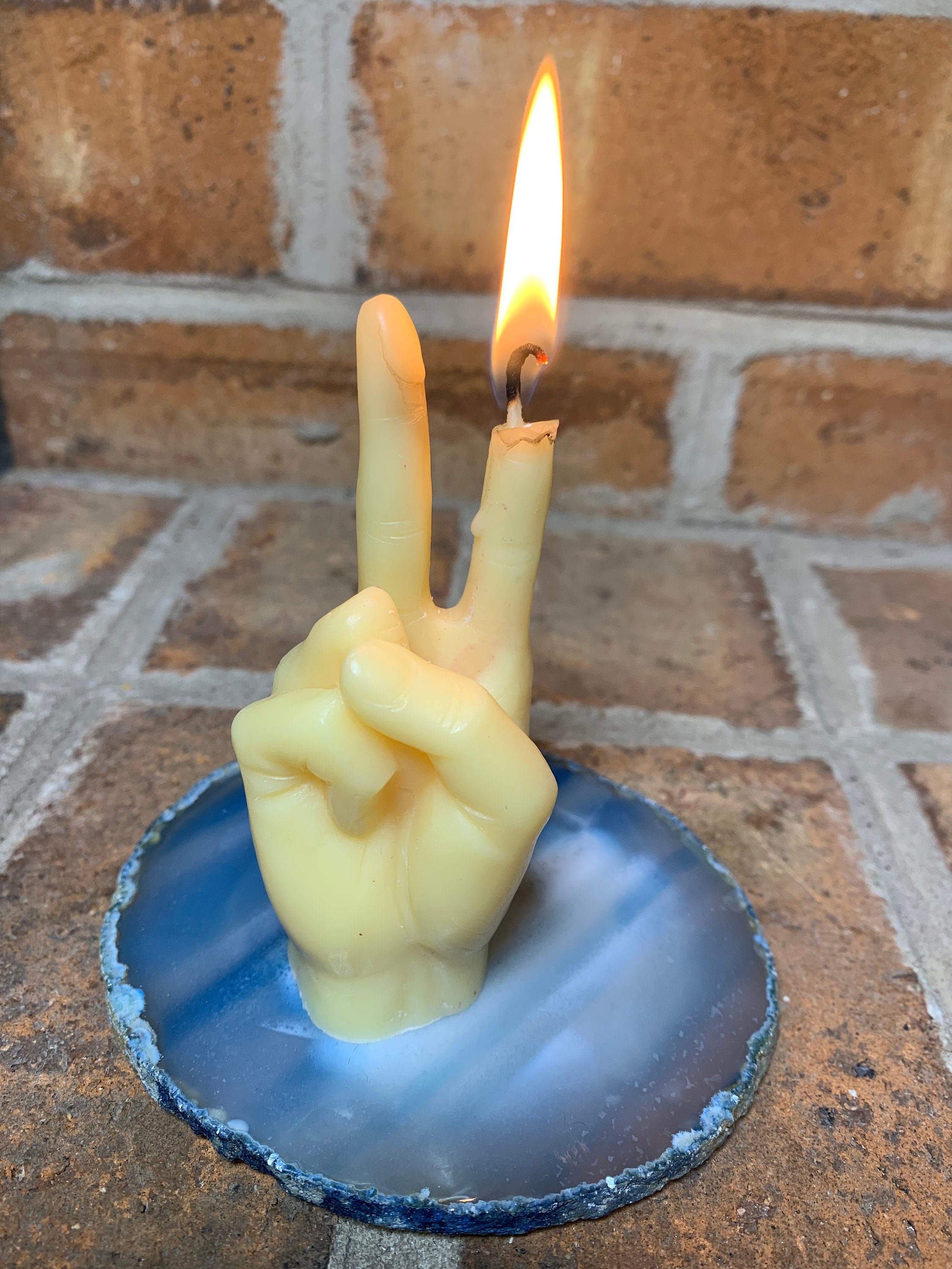 Peace Sign Candle Etsy