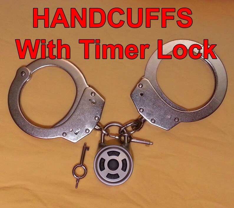 Real Working Handcuffs with timer lock random function Etsy