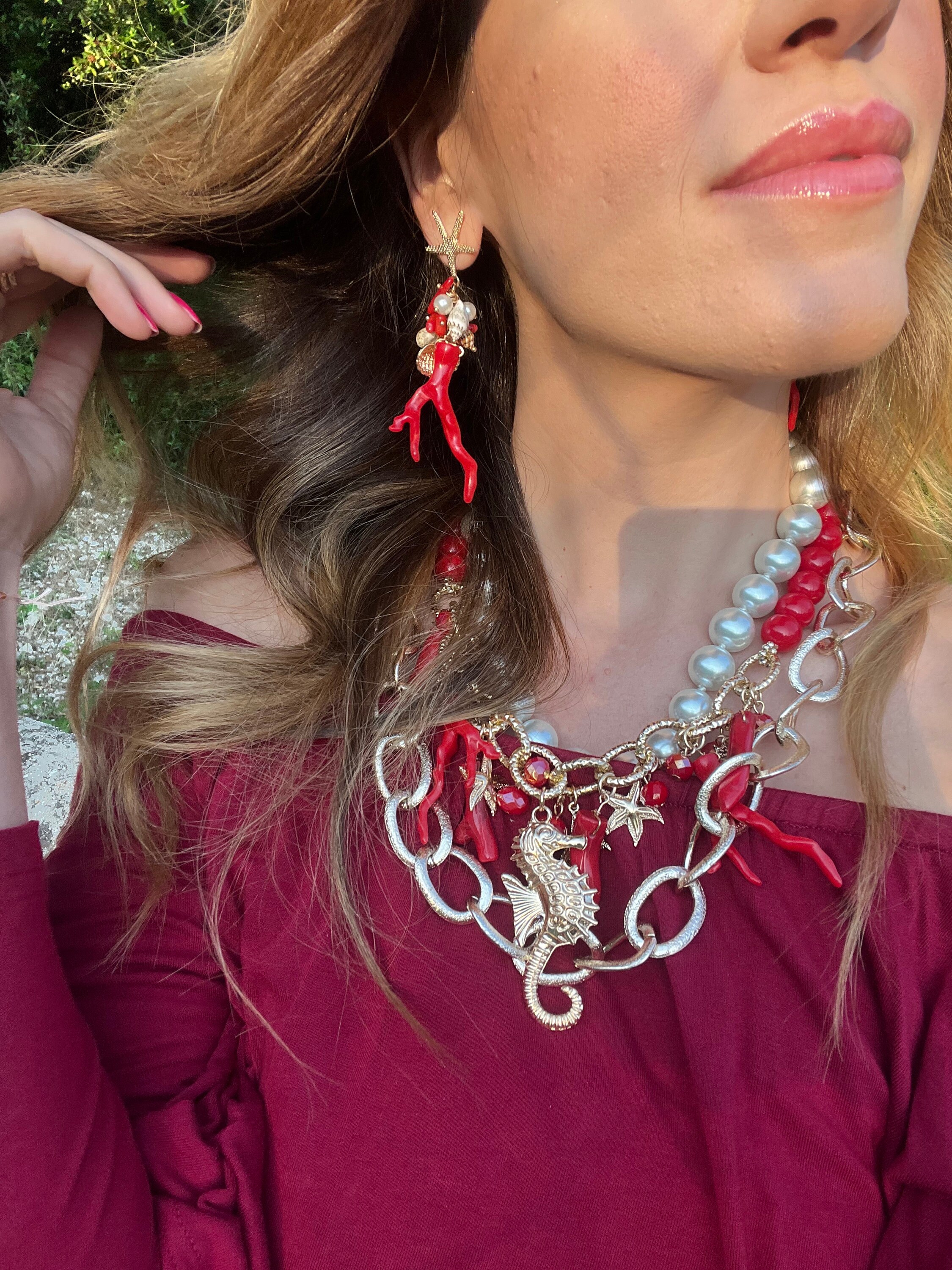 Pop Art 3D - Conchiglie E Perle Iridescenti Da Spiaggia, Onde Oceaniche - Foto 8