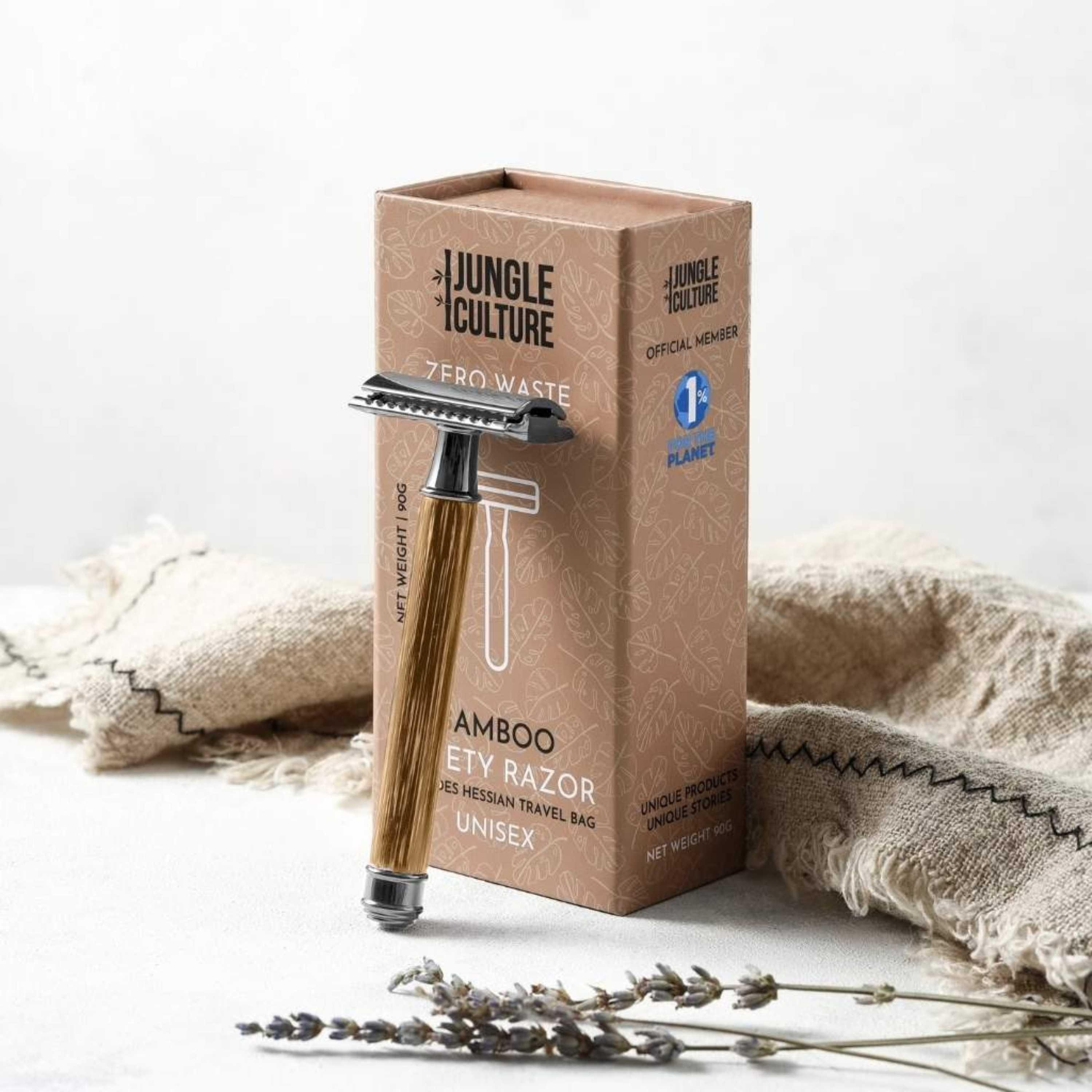 Bamboo Safety Razor • Universal Eco Friendly Reusable DE Razors (10 X ...