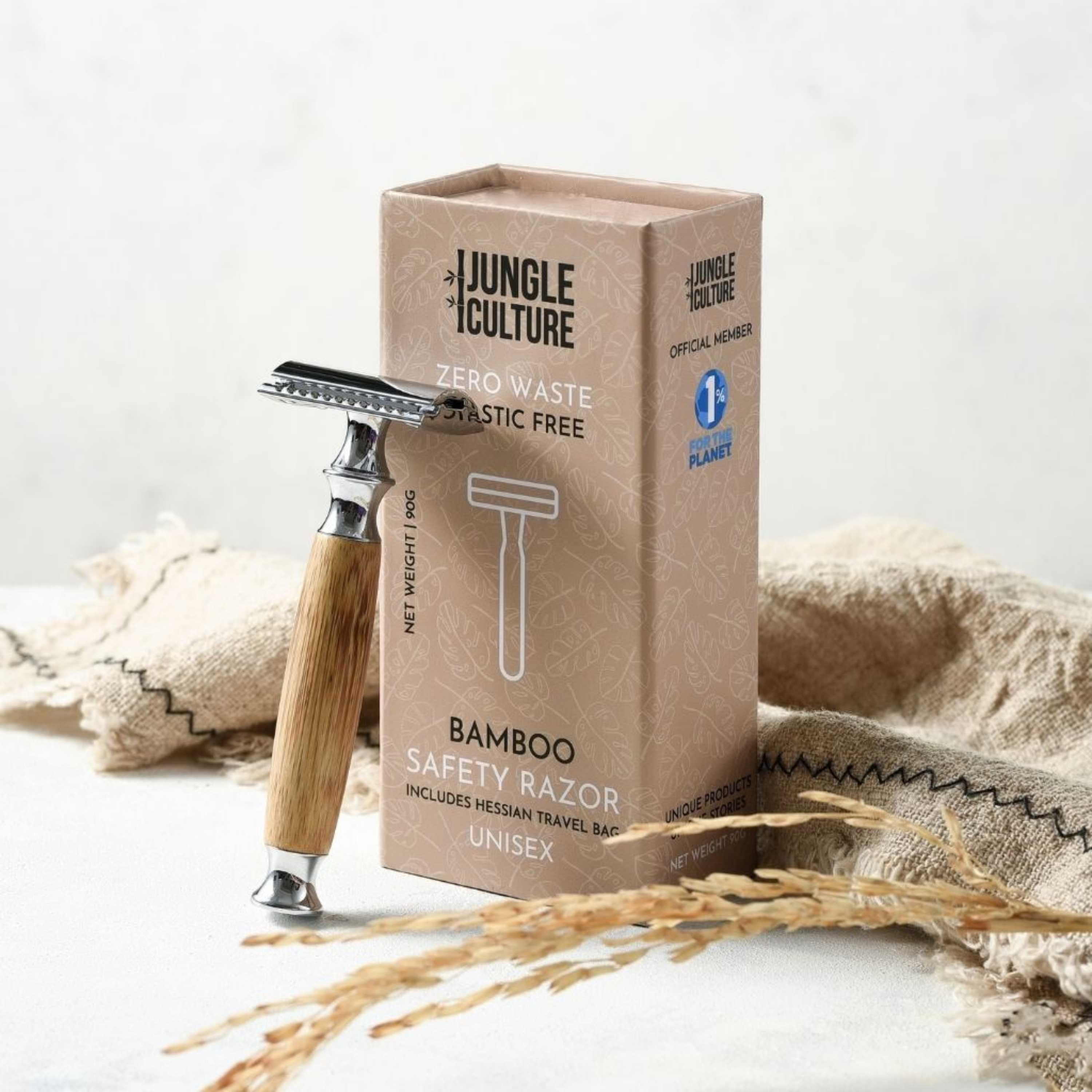 Bamboo Safety Razor • Universal Eco Friendly Reusable DE Razors (10 X ...