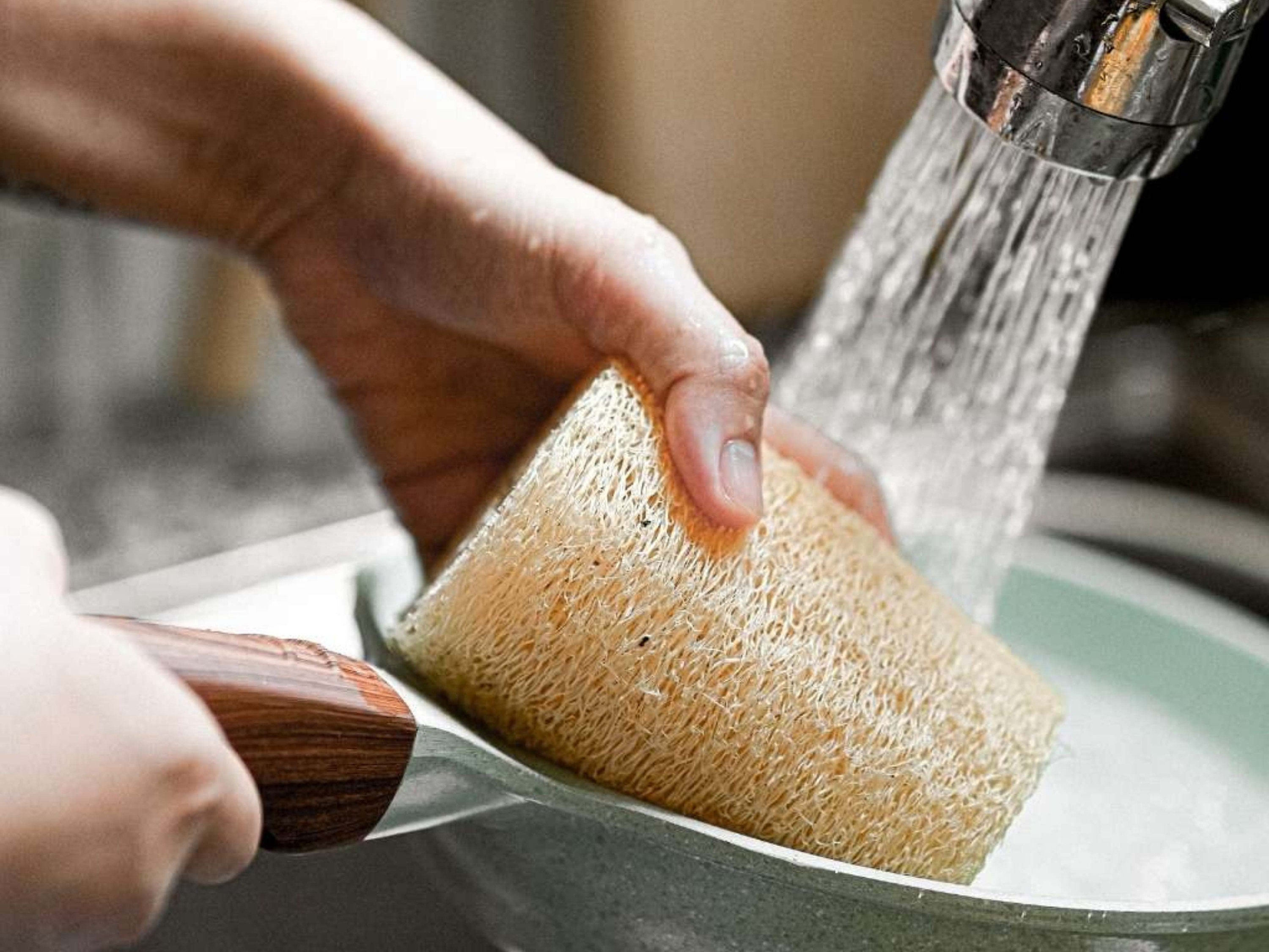 Luffa-Schwamm-Pad 2er-Set – Natürliches Peeling, Für Dusche & Bad, Sanft Zur Haut
