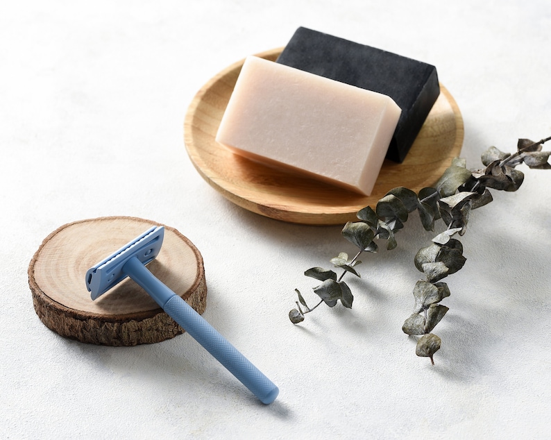 Natural Shaving Soap Bars Vegan Friendly Mint & Aloe Vera Etsy