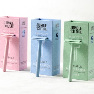 Reusable Safety Razor for Women • Compatible with all Double Edge Razor Blades • Eco Friendly Zero Waste Shaving • Plastic Free