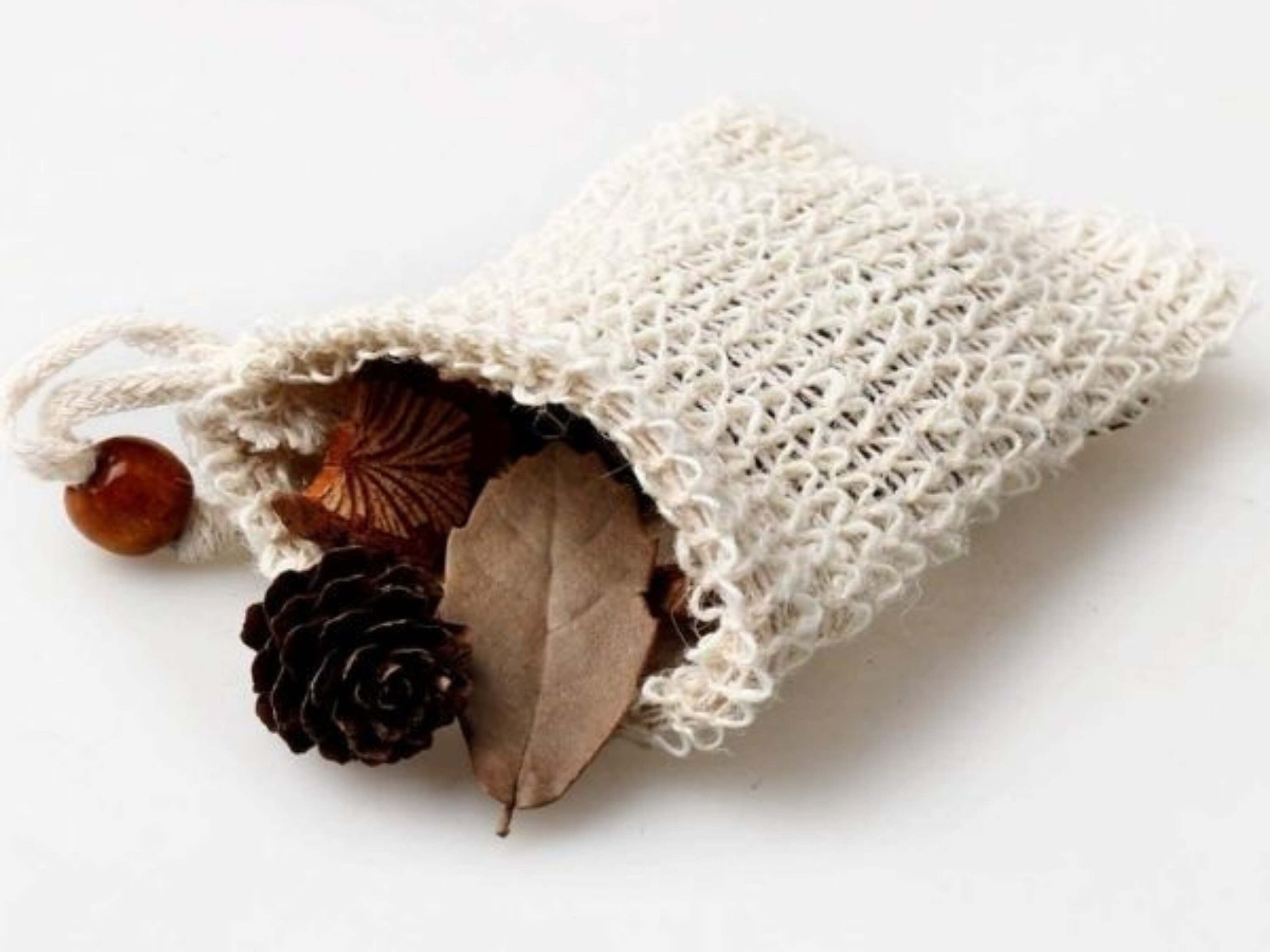 AMAHOMESA Seifensäckchen Aus Sisal – 8 Stück, Plastikfrei, Perfekt Zum Peelen & Trocknen