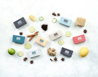 Artisan Natural Soaps • Cold Press Vegan Soap • Exfoliating Soap Bars & Organic Body Scrubs • Zero Waste Gift • by Jungle Culture