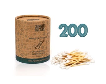 Bamboo Cotton Buds • Eco-Friendly Plastic-Free Swabs Q Tips