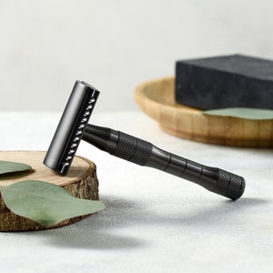 Safety Razor for Men & Women • Eco Friendly Double Edge Metal Shaving Razor • Zero Waste Gift • Reusable DE Razor