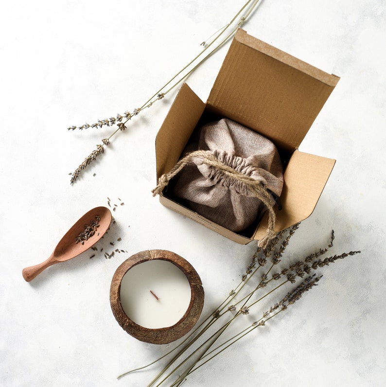 Eco Candle in a Coconut Shell Natural Soy Wax Eco Friendly Etsy UK