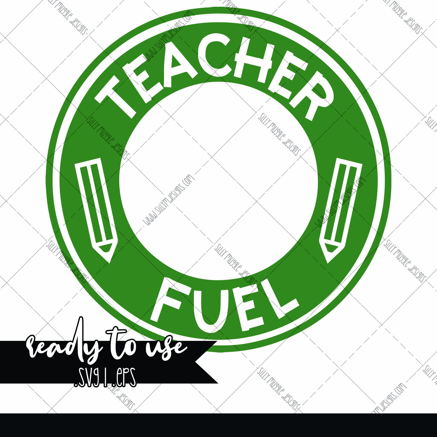 Download Teacher Fuel SVG | Starbucks Logo Decal Add On