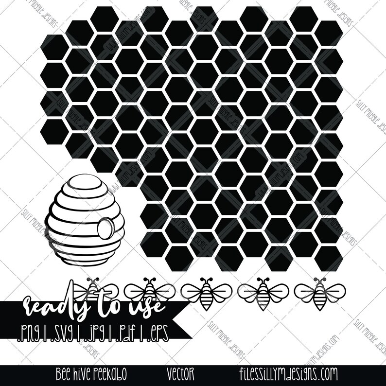 Download Bee Hive Tumbler Peekaboo Template SVG JPEG PNG | Etsy
