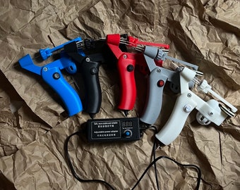 Máquina eléctrica para fieltro con aguja: Velocidad ajustable, 1-5 agujas, incluye repuestos.