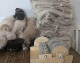 Mini Drum Carder 72/96 TPI: Wool & Fiber Blending Machine