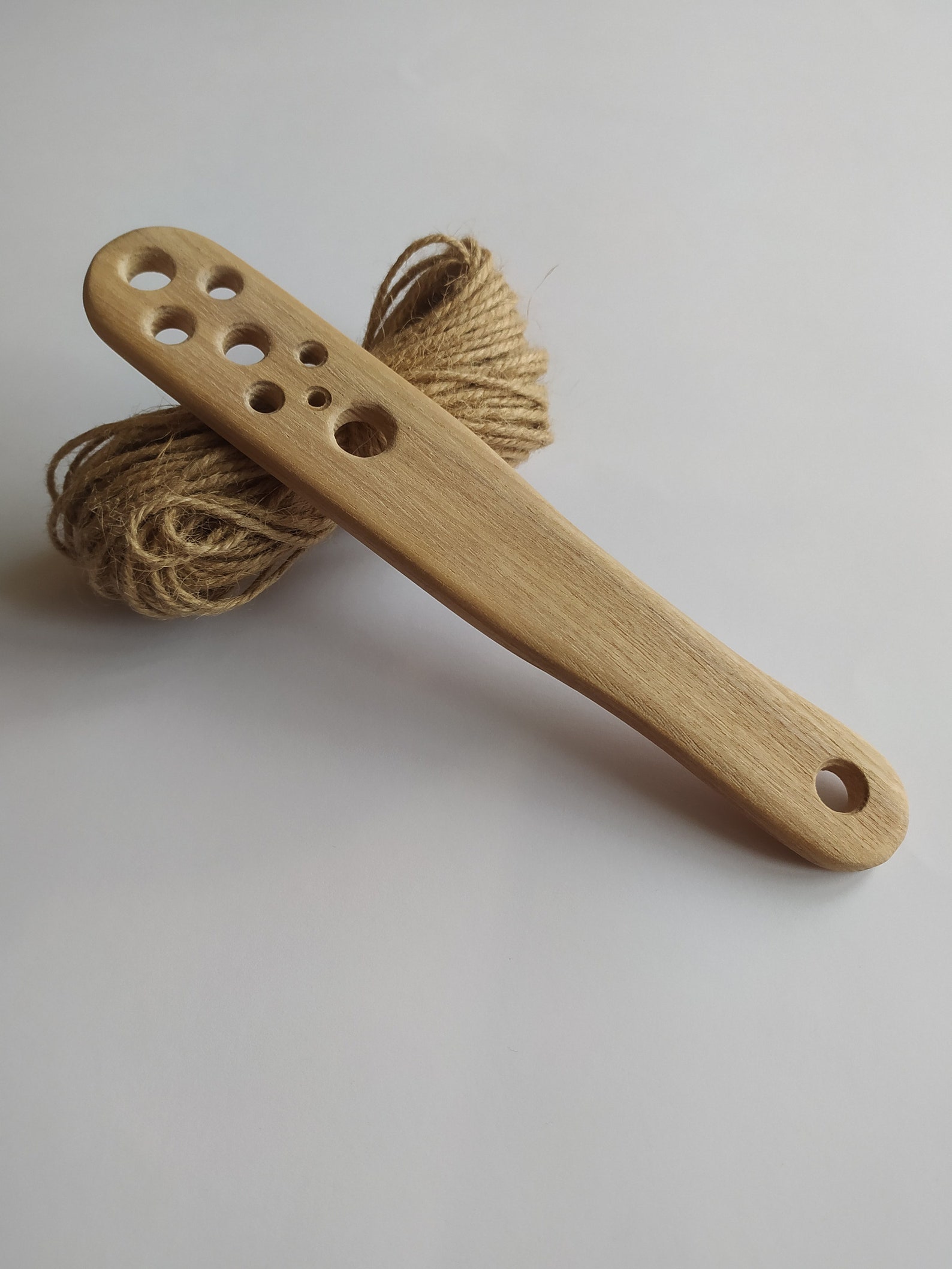 Spinning Diz With 8 Holes for Wool Roving. Spinning Yarn. Etsy