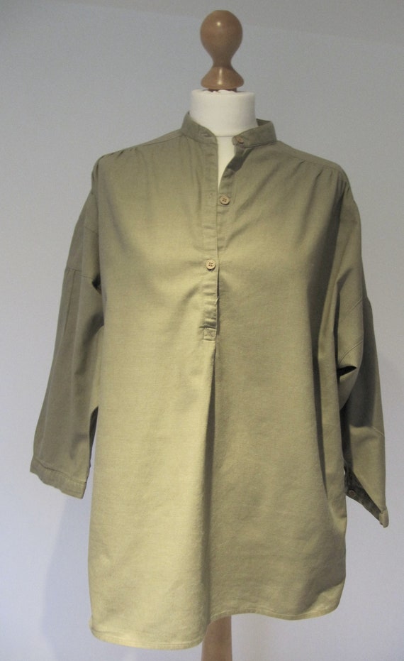 Vintage 80's Inwear cotton smock blouse, size M