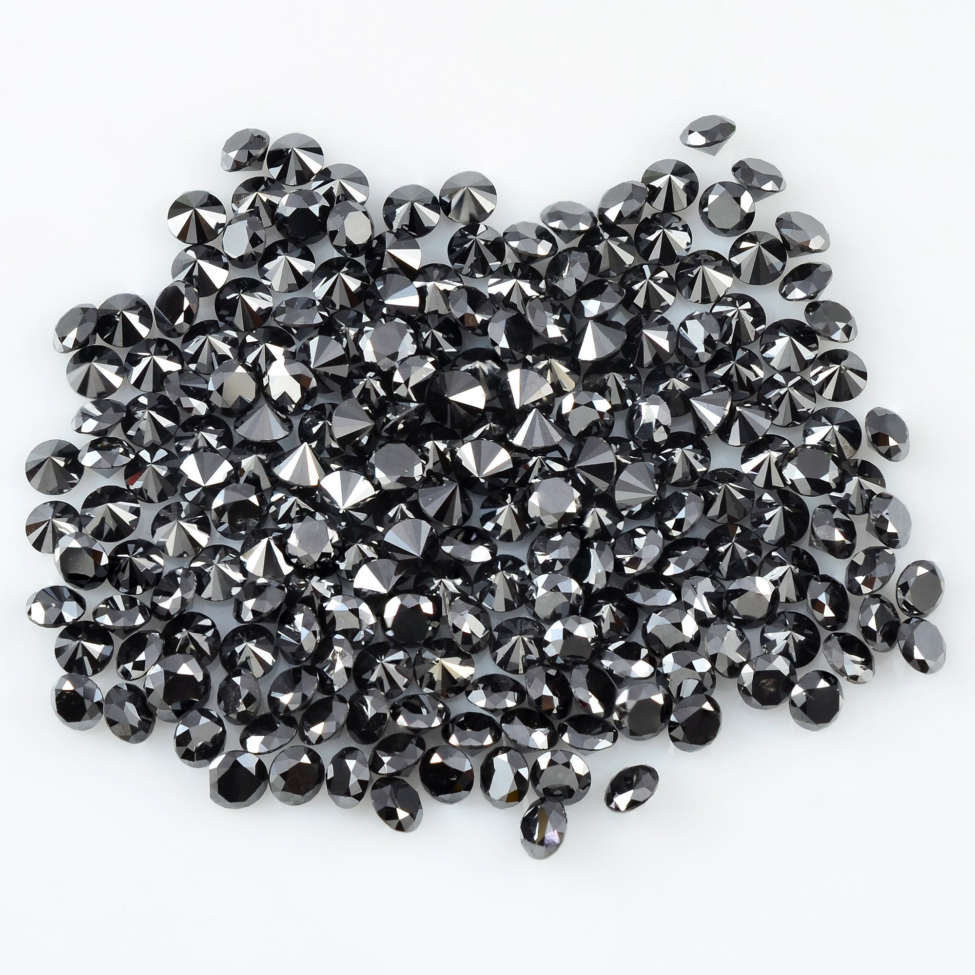 Sale 10 Pieces 4.00 MM Natural Loose Black Diamond Loose Etsy Denmark