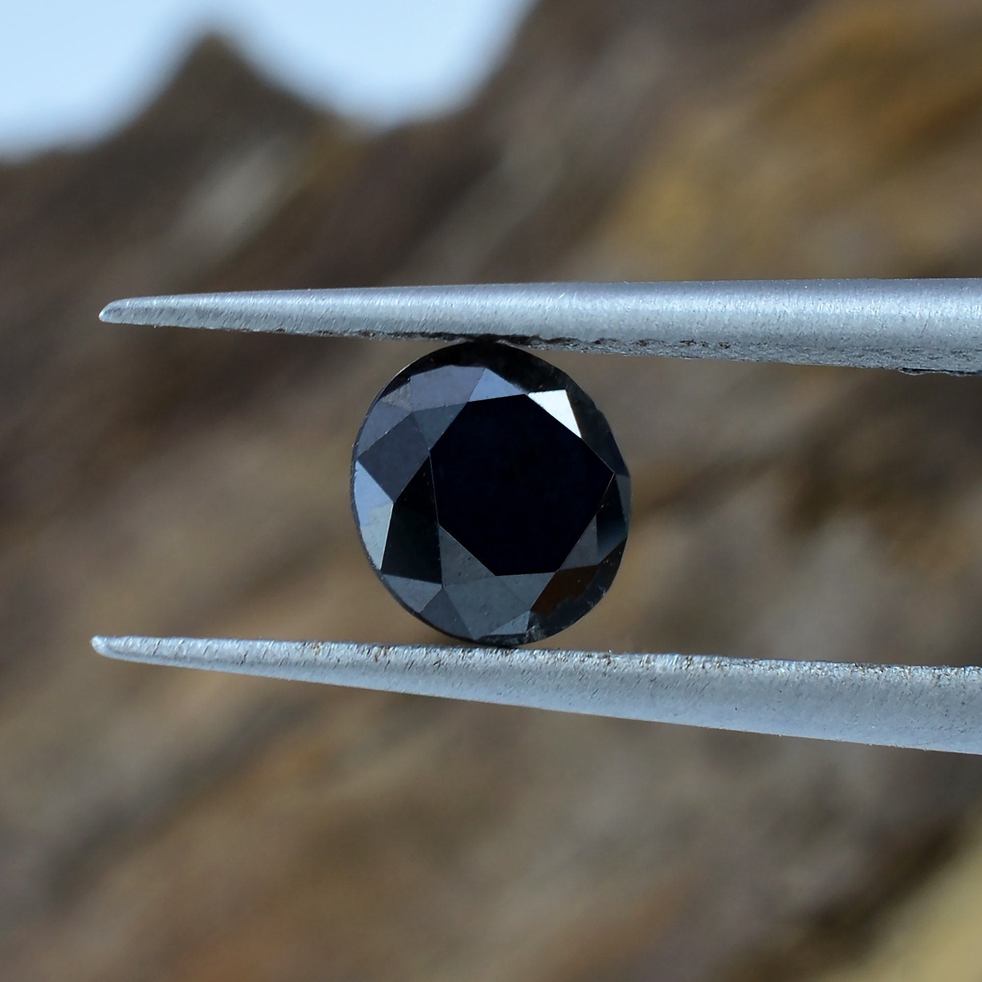 Sale 6.00 MM Natural Loose Black Diamond Loose Black Etsy