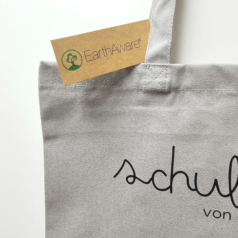 Lehrerin Geschenk Tasche 'Schultüte' Geburtstagsgeschenk Kollegin, Jutebeutel zum Schulwechsel personalisiertes Geschenk für Lehrerin Bild 5