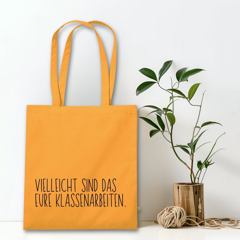 Vielleicht sind das eure Klassenarbeiten Lehrer Geschenk Lehrerin, Geschenke für Lehrkräfte, Jutebeutel zum Start ins Referendariat Tasche earth Curry