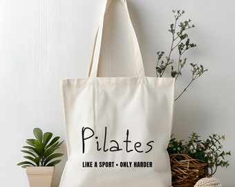 Pilates bag gift instructor • gift for mom • sports teacher jute bag • shopping bag gift idea girlfriend