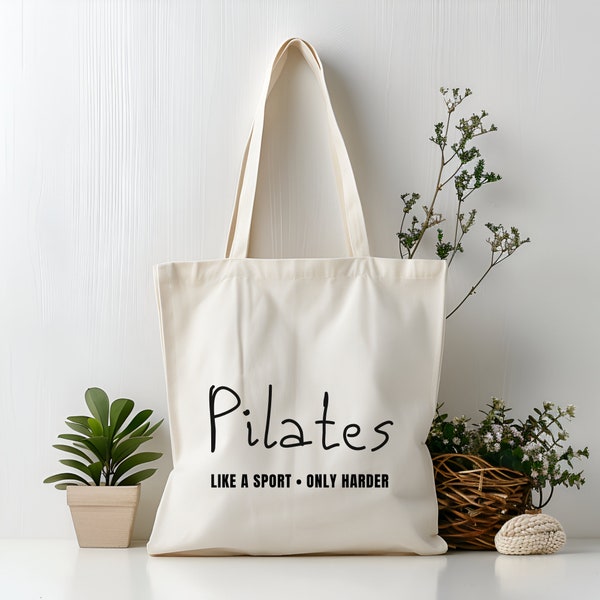 Pilates Tasche Geschenk Kursleiterin • Geschenk für Mama • Sport Lehrer Jutebeutel • Einkaufstasche Geschenkidee Freundin