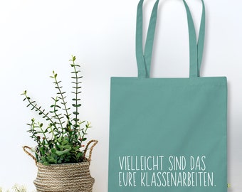 Vielleicht sind das eure Klassenarbeiten Lehrer Geschenk Lehrerin, Geschenke für Lehrkräfte, Jutebeutel zum Start ins Referendariat Tasche