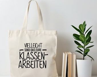 Lehrer Geschenk Bio Tasche Klassenarbeiten in 10 Farben, hochwertige Geschenk für Lehrerin und für das Referendariat zum Geburtstag