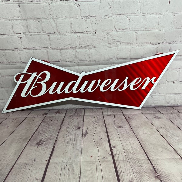 Double layer Budweiser Bowtie Sign