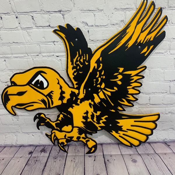 Iowa Hawkeye Sign Etsy