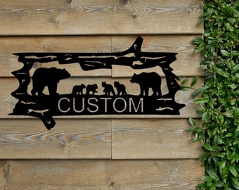 Bear Log Monogram